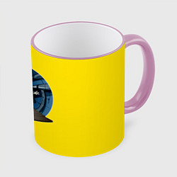 Кружка 3D Little nightmares 2 Yelow, цвет: 3D-розовый кант