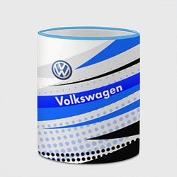 Кружка 3D Volkswagen, цвет: 3D-небесно-голубой кант — фото 2