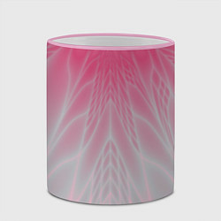 Кружка 3D Абстракция, цвет: 3D-розовый кант — фото 2