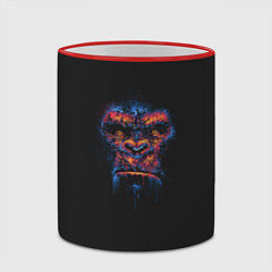 Кружка 3D Colorful Gorilla, цвет: 3D-красный кант — фото 2