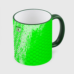 Кружка 3D SKODA, цвет: 3D-зеленый кант
