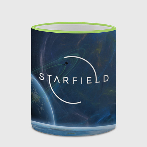 Кружка цветная Starfield / 3D-Светло-зеленый кант – фото 2