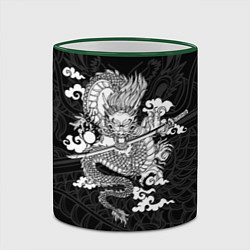 Кружка 3D ДРАКОН DRAGON, цвет: 3D-зеленый кант — фото 2