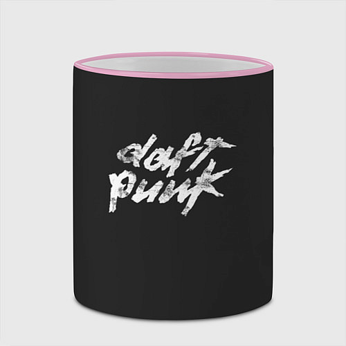 Кружка цветная Daft Punk / 3D-Розовый кант – фото 2