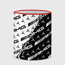 Кружка 3D MERCEDES BENZ AMG, цвет: 3D-красный кант — фото 2