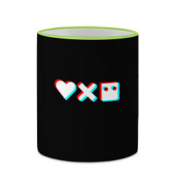 Кружка 3D Любовь, смерть и роботы, цвет: 3D-светло-зеленый кант — фото 2