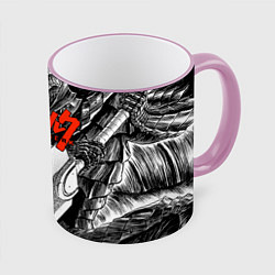 Кружка 3D BERSERK БЕРСЕРК, цвет: 3D-розовый кант