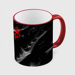 Кружка 3D BERSERK БЕРСЕРК, цвет: 3D-красный кант