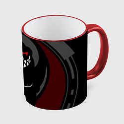 Кружка 3D MONOKUMA МОНОКУМА DANGANRO, цвет: 3D-красный кант