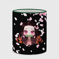 Кружка 3D NEZUKO НЕЗУКО, цвет: 3D-зеленый кант — фото 2