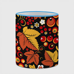 Кружка 3D ХОХЛОМА, цвет: 3D-небесно-голубой кант — фото 2