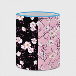 Кружка 3D САКУРА SAKURA ВИШНЯ, цвет: 3D-небесно-голубой кант — фото 2