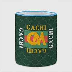 Кружка 3D GACHI GUCCI, цвет: 3D-небесно-голубой кант — фото 2