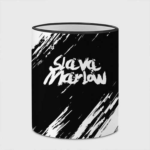Кружка цветная SLAVA MARLOW СЛАВА МАРЛОУ / 3D-Черный кант – фото 2