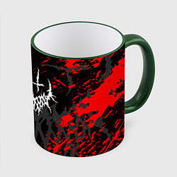 Кружка 3D GHOSTEMANE, цвет: 3D-зеленый кант