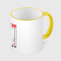 Кружка 3D Billy Herrington, цвет: 3D-желтый кант