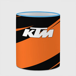 Кружка 3D KTM КТМ, цвет: 3D-небесно-голубой кант — фото 2