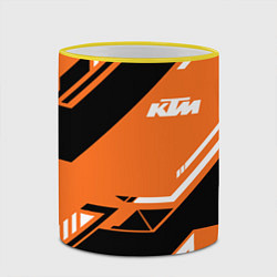 Кружка 3D KTM КТМ SPORT, цвет: 3D-желтый кант — фото 2