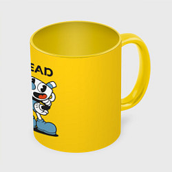 Кружка 3D CUPHEAD, цвет: 3D-белый + желтый