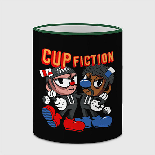 Кружка цветная CUP FICTION / 3D-Зеленый кант – фото 2