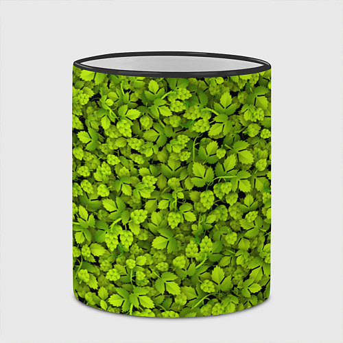 Кружка цветная Хмель / 3D-Черный кант – фото 2