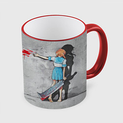 Кружка 3D When they cry blood, цвет: 3D-красный кант