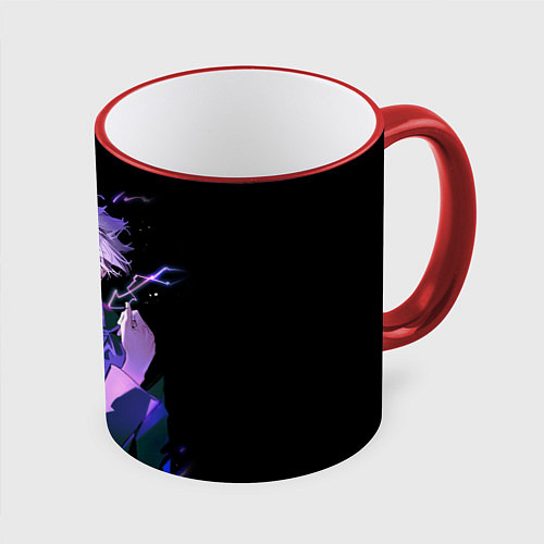 Кружка цветная JUJUTSU KAISEN / 3D-Красный кант – фото 1