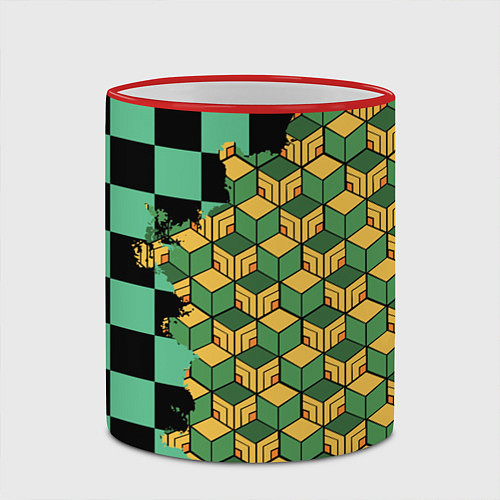 Кружка цветная ТАНДЖИРО И ТОМИОКА / 3D-Красный кант – фото 2