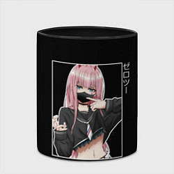 Кружка 3D Zero Two, цвет: 3D-белый + черный — фото 2
