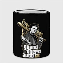 Кружка 3D Клод GTA 3, цвет: 3D-черный кант — фото 2