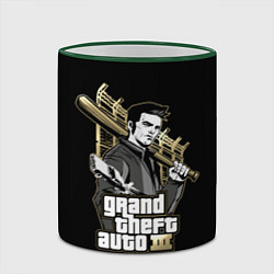 Кружка 3D Клод GTA 3, цвет: 3D-зеленый кант — фото 2