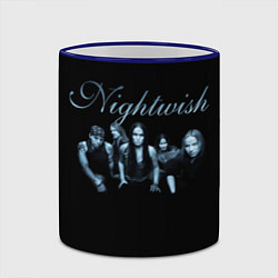 Кружка 3D Nightwish with old members, цвет: 3D-синий кант — фото 2