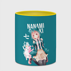Кружка 3D Чиаки Нанами Danganronpa 2, цвет: 3D-белый + желтый — фото 2