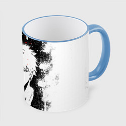 Кружка 3D ИЧИГО БЛИЧ ICHIGO BLEACH, цвет: 3D-небесно-голубой кант