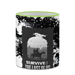 Кружка 3D The Last of US SURVIVE, цвет: 3D-светло-зеленый кант — фото 2