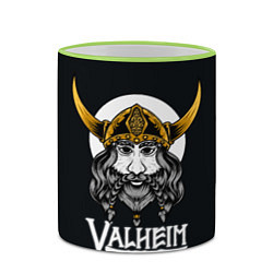 Кружка 3D Valheim Viking, цвет: 3D-светло-зеленый кант — фото 2