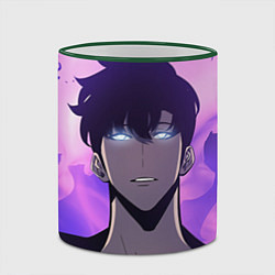 Кружка 3D Поднятие уровня в одиночку, цвет: 3D-зеленый кант — фото 2