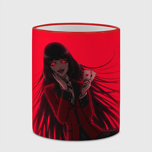 Кружка цветная ЮМЭКО БЕЗУМНЫЙ АЗАРТ / 3D-Красный кант – фото 2