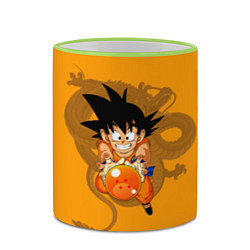 Кружка 3D Kid Goku, цвет: 3D-светло-зеленый кант — фото 2