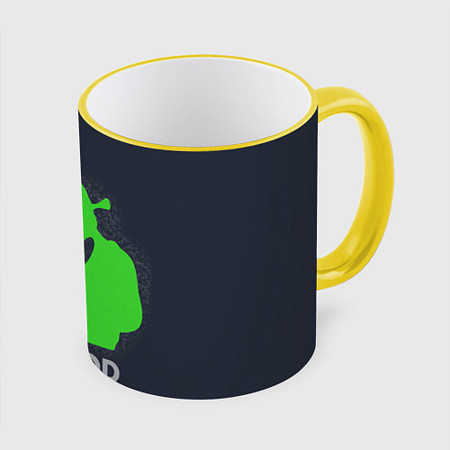 Кружка цветная Shrek: Im good ogre / 3D-Желтый кант – фото 1