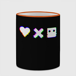 Кружка 3D Love Death and Robots Glitch, цвет: 3D-оранжевый кант — фото 2