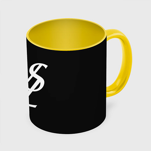 Кружка цветная Soda Luv Логотип / 3D-Белый + желтый – фото 1