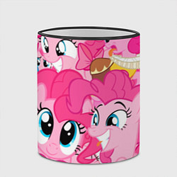 Кружка 3D Pinkie Pie pattern, цвет: 3D-черный кант — фото 2