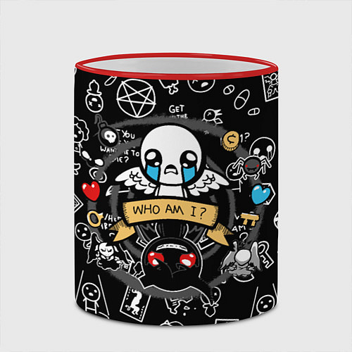 Кружка цветная THE BINDING OF ISAAC ЖЕРТВА / 3D-Красный кант – фото 2