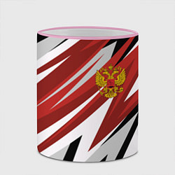 Кружка 3D РОССИЯ RUSSIA RED, цвет: 3D-розовый кант — фото 2
