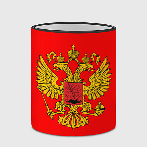 Кружка цветная РОССИЯ RUSSIA UNIFORM / 3D-Черный кант – фото 2