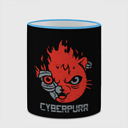 Кружка 3D СYBERPURR, цвет: 3D-небесно-голубой кант — фото 2