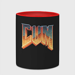 Кружка 3D Doom Gachi Remix, цвет: 3D-белый + красный — фото 2