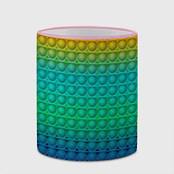 Кружка 3D POP IT СИМПЛ ДИМПЛ, цвет: 3D-розовый кант — фото 2
