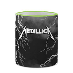 Кружка 3D METALLICA РАЗРЯД МОЛНИИ, цвет: 3D-светло-зеленый кант — фото 2